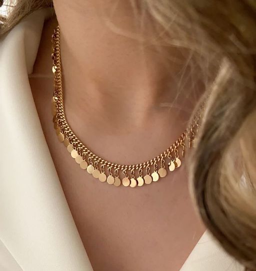 گردنبند پولکی YSX کد 1638 - خرید آنلاین از گالری آداس